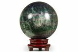 Large, Colorful Banded Fluorite Sphere ( lbs) - China #322934-1